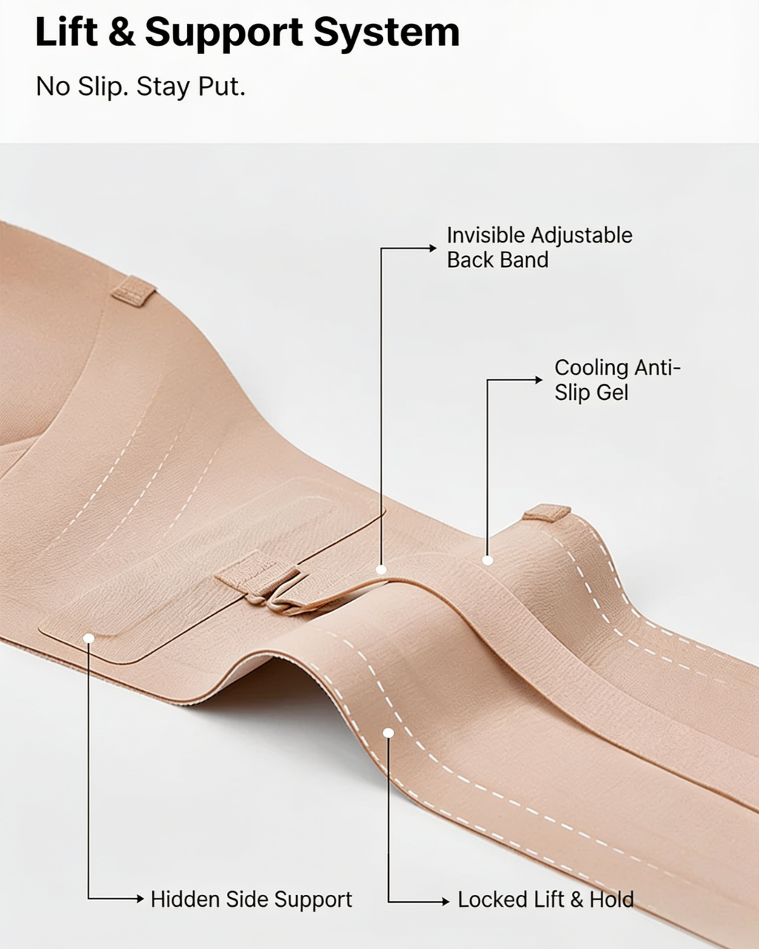 MAYA SLIM SecureLift Strapless Bra