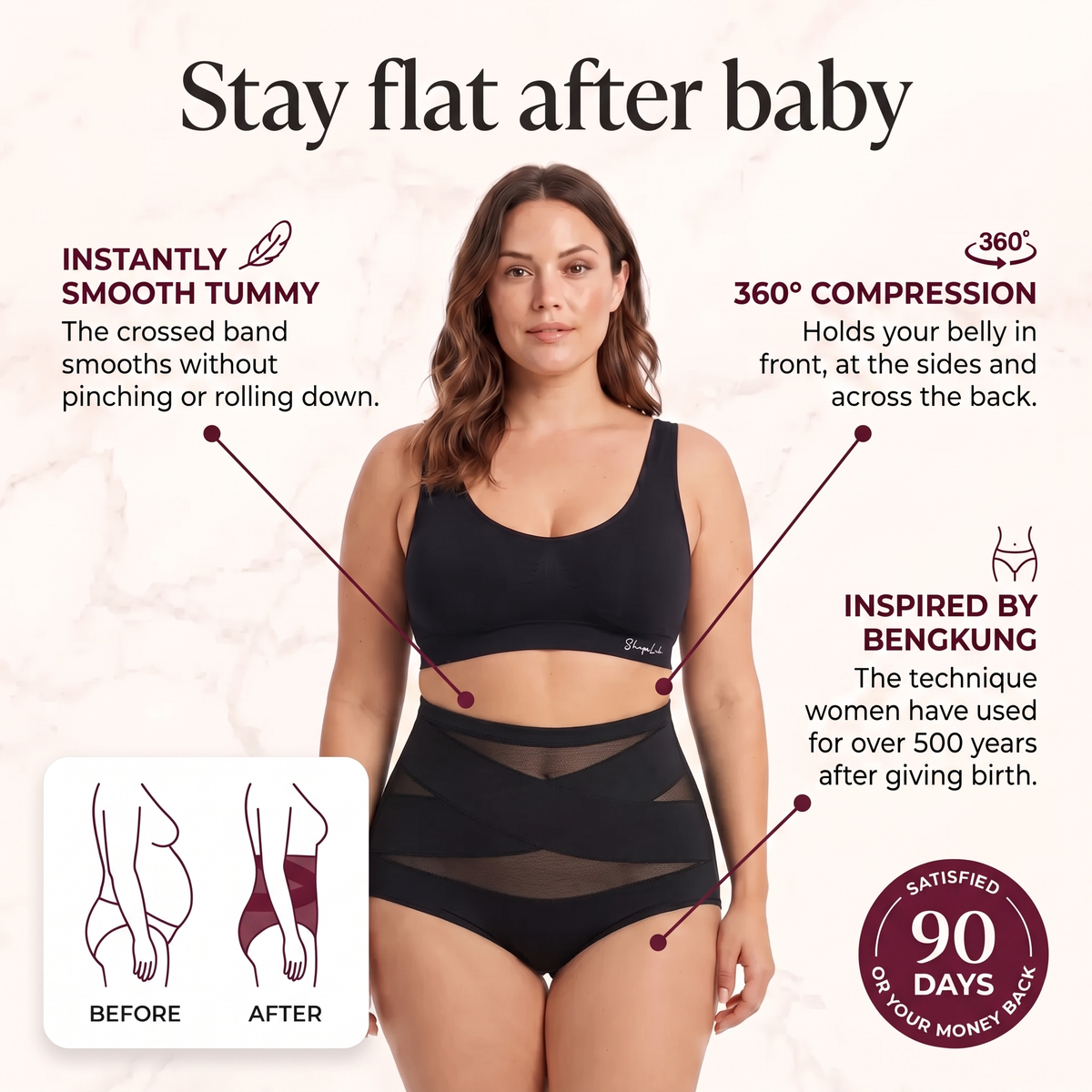 MAYA SLIM Sculpt Brief™ · Postpartum Support