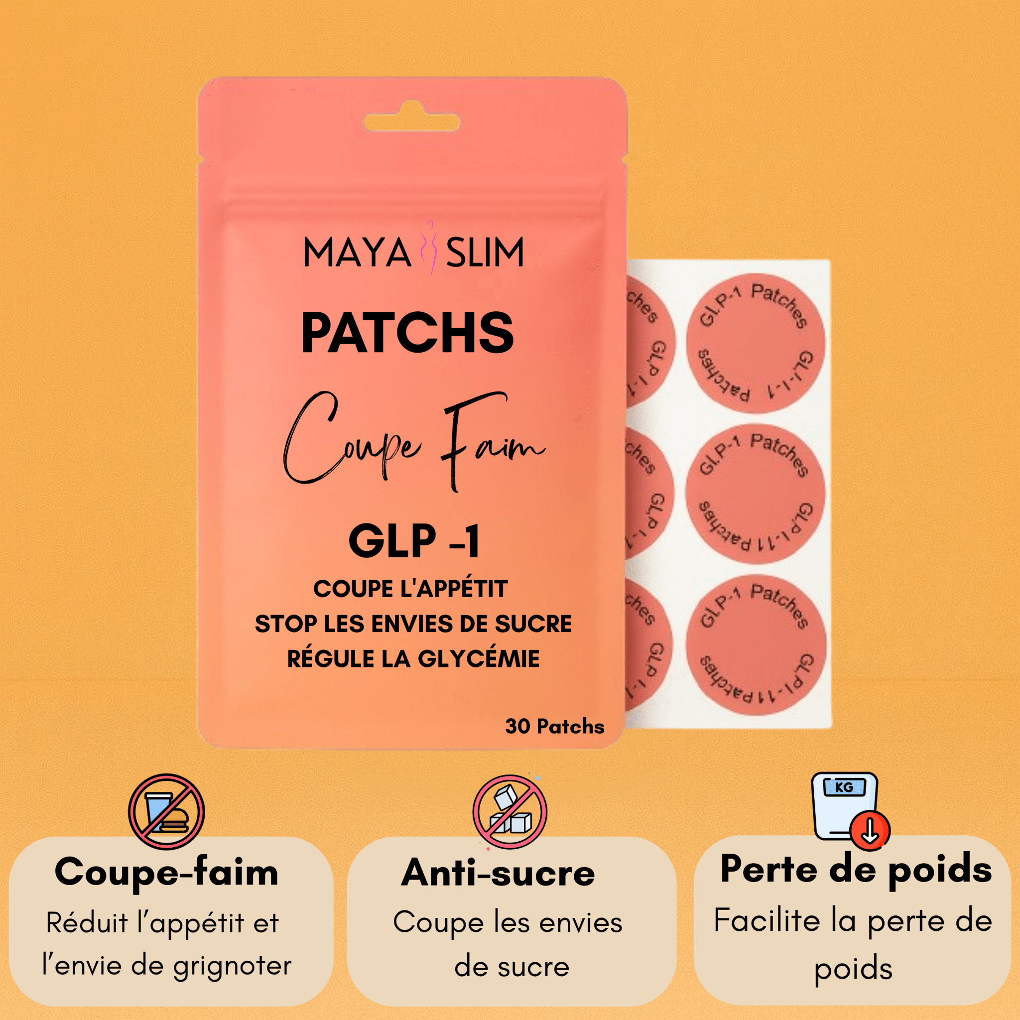 Patchs Coupe - Faim GLP - 1 - Maya Slim