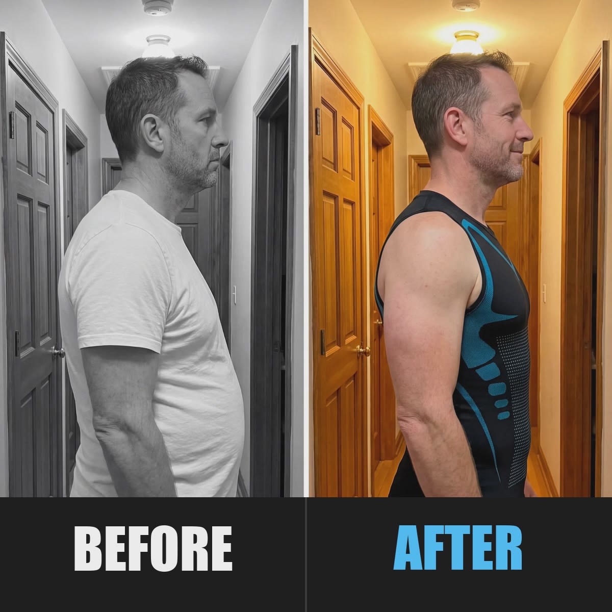 MAYA SLIM™ Men's V-Neck Compression Tank