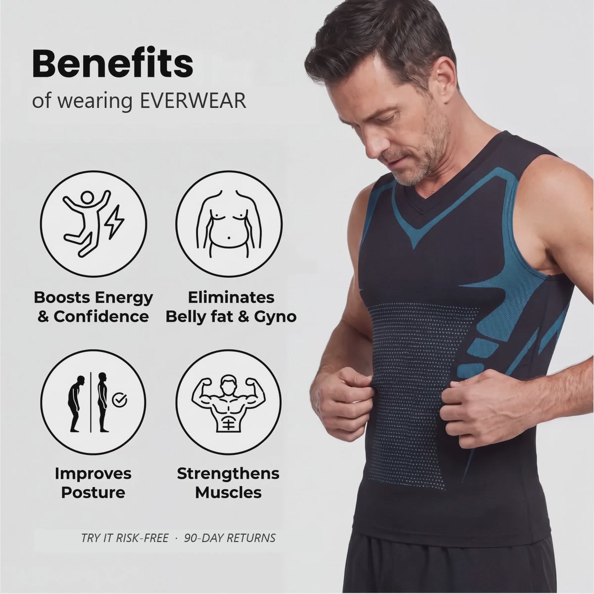 MAYA SLIM™ Men's V-Neck Compression Tank